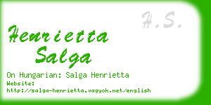 henrietta salga business card